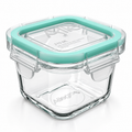 Contenedor Hermético de Vidrio Cuadrado Allegra 210 ml