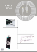 Cable AF83 PVC Circular 2m Alta Durabilidad — USB(A) a Tipo C / Lightning / Micro USB