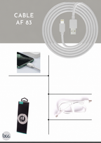 Cable AF83 PVC Circular 2m Alta Durabilidad — USB(A) a Tipo C / Lightning / Micro USB