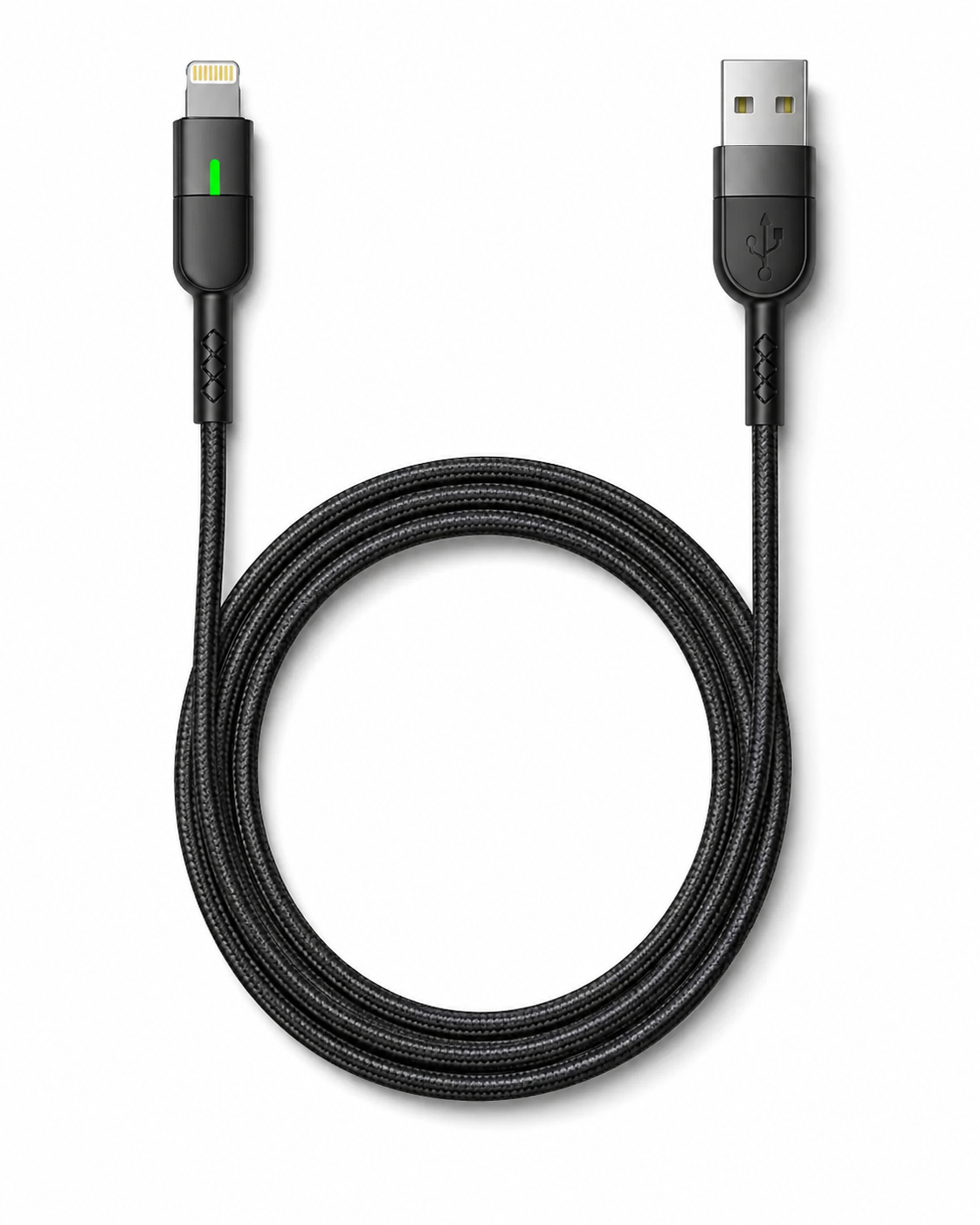Cable AF190 Inteligente Apagado Automático 100% con LED Indicador - USB(A) a Tipo C / Lightning / Micro USB