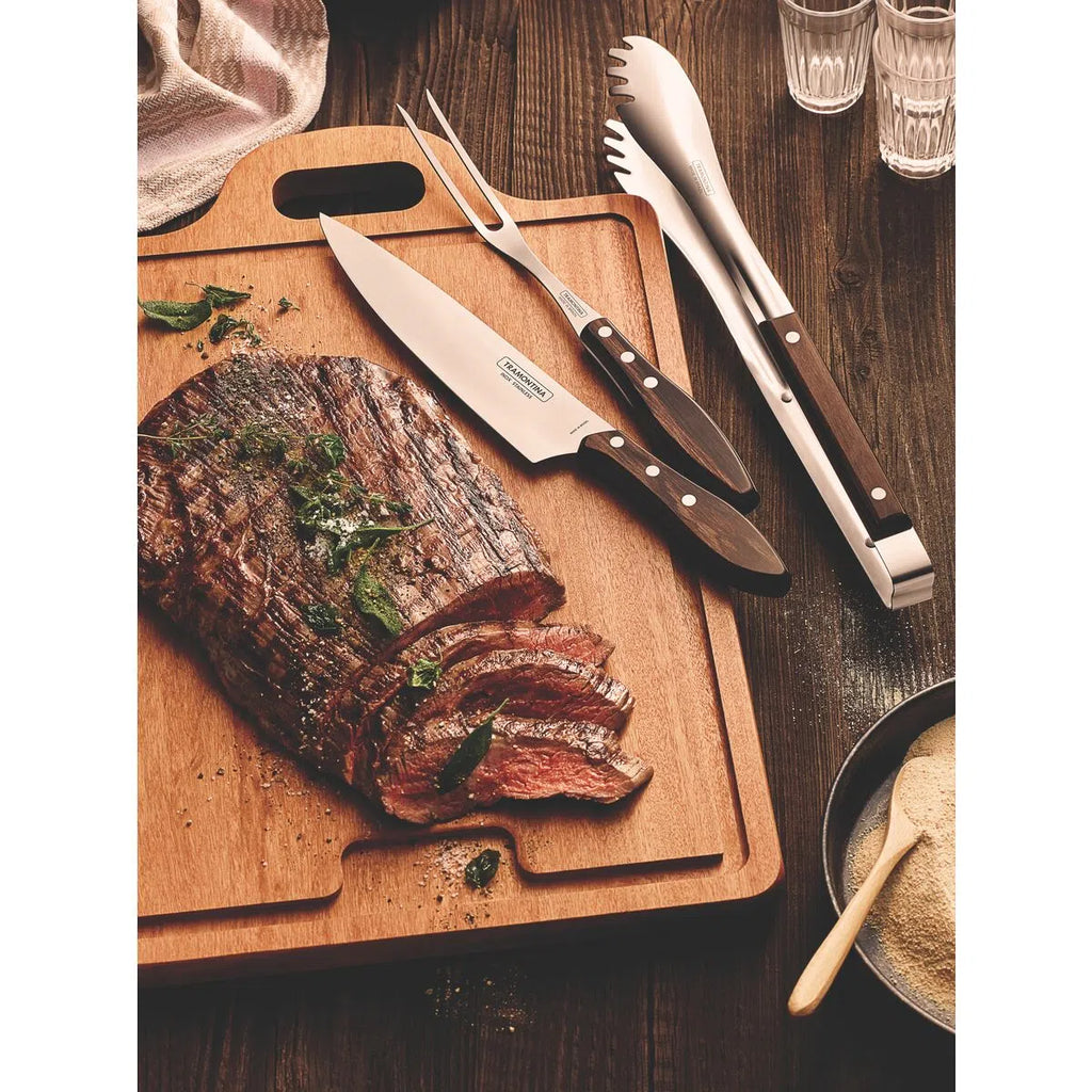 Juego para Asado Tramontina 3 piezas Polywood