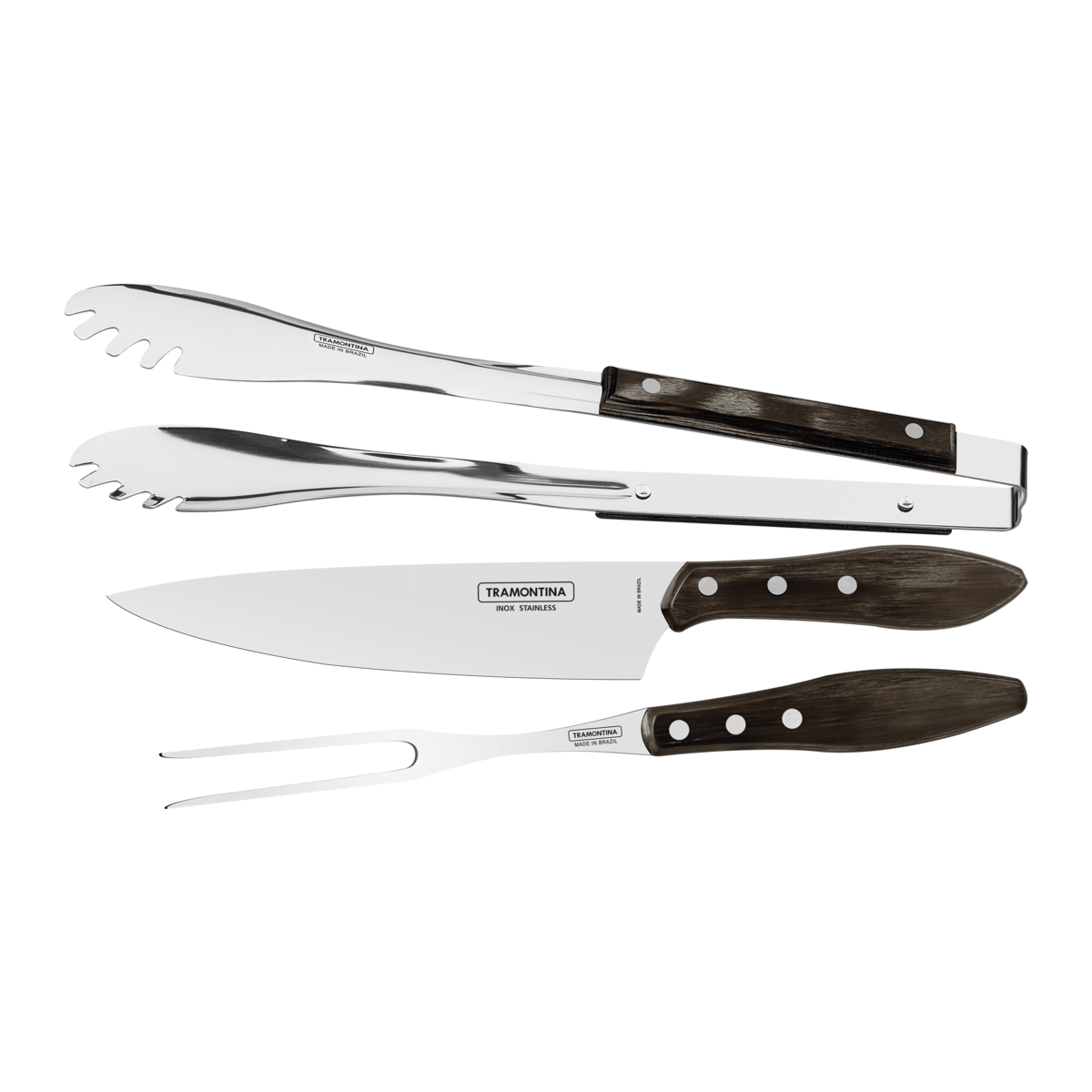 Juego para Asado Tramontina 3 piezas Polywood