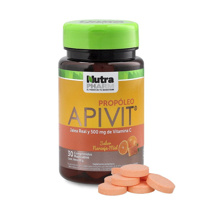 Suplemento Nutrapharm Apivit Adulto 30 comprimidos