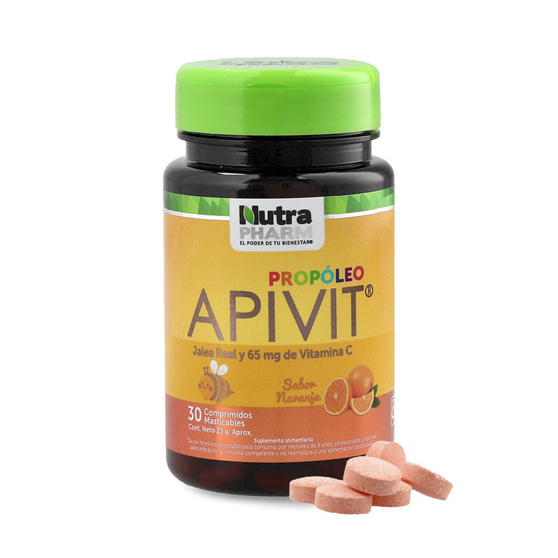 Suplemento Nutrapharm Apivit Niños 30 Comprimidos