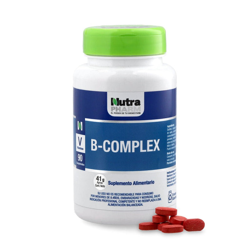 Suplemento Nutrapharm B-Complex 90 Unidades