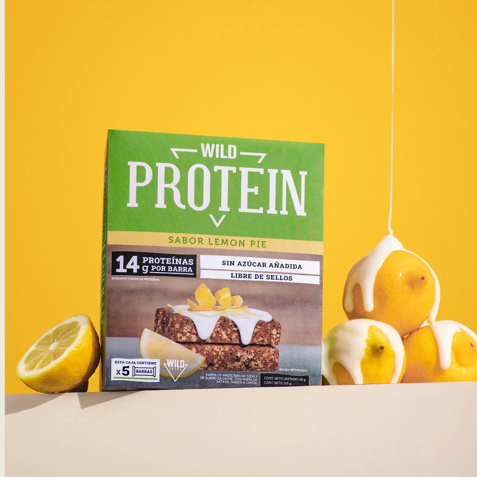 Barritas Wild Protein Lemon Pie Display 5 Unidades