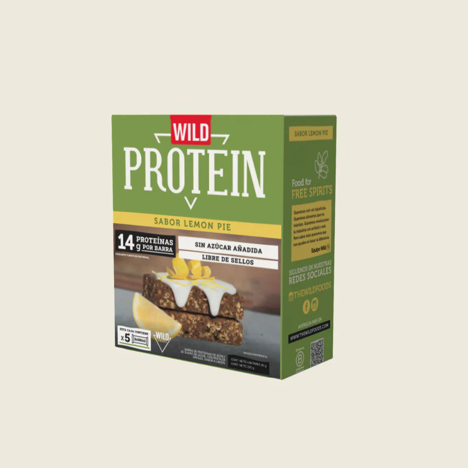 Barritas Wild Protein Lemon Pie Display 5 Unidades