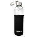 Botella de vidrio Allegra con funda de color 450 cc