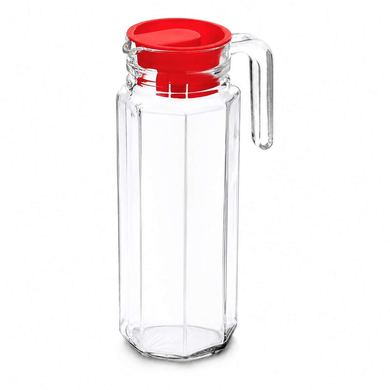 Jarra para refrigerador Rivoli con tapa roja 1,1 L