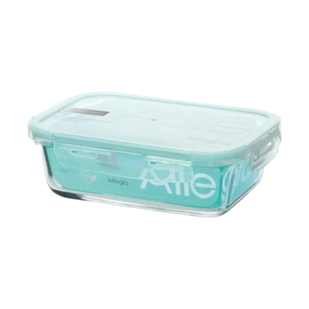 Contenedor hermético rectangular de vidrio 750 ml