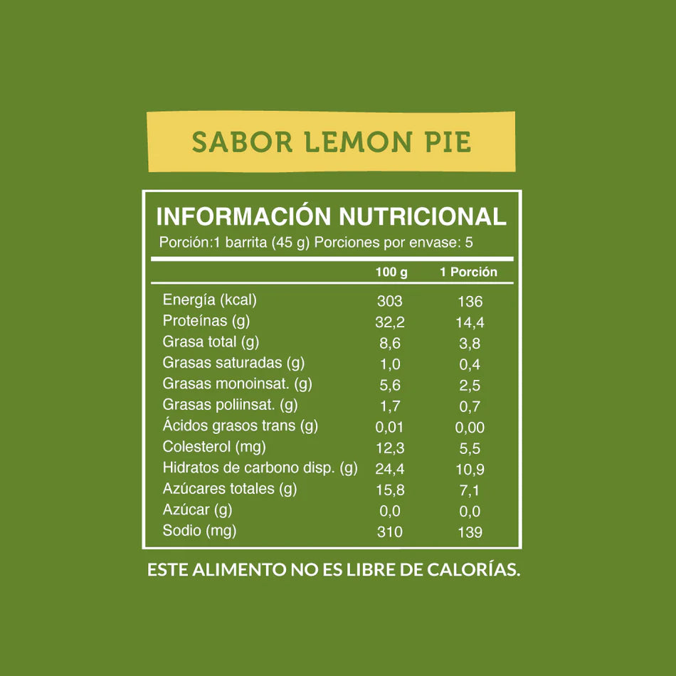 Barritas Wild Protein Lemon Pie Display 5 Unidades