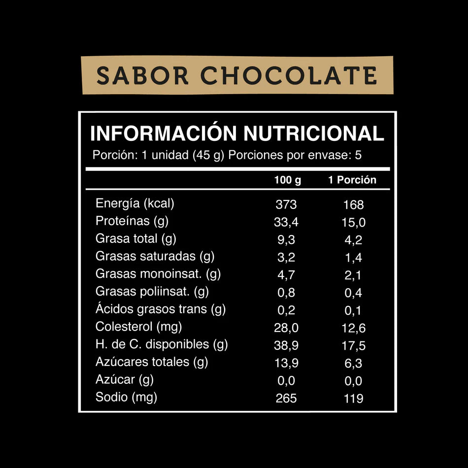 Barritas Wild Protein Chocolate Display 5 Unidades