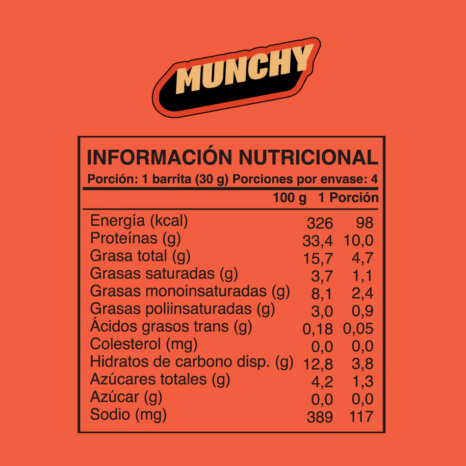 Barritas Wild Protein Munchy Chocolate - Maní Display 4 Unidades